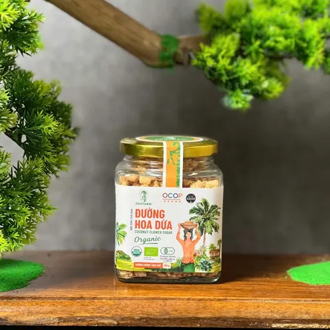 Đường Hoa Dừa Hữu Cơ Sokfarm 150g - Nguyên Liệu Tự Nhiên Thay Thế Đường Tinh Luyện, Ít Calo, Dinh Dưỡng Cao, Thích Hợp Cho Người Ăn Kiêng