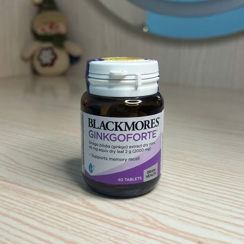 Viên uống Blackmores Ginkgoforte 40 viên - Hỗ trợ trí não, cải thiện trí nhớ và chức năng nhận thức, nhập khẩu chính ngạch từ Úc