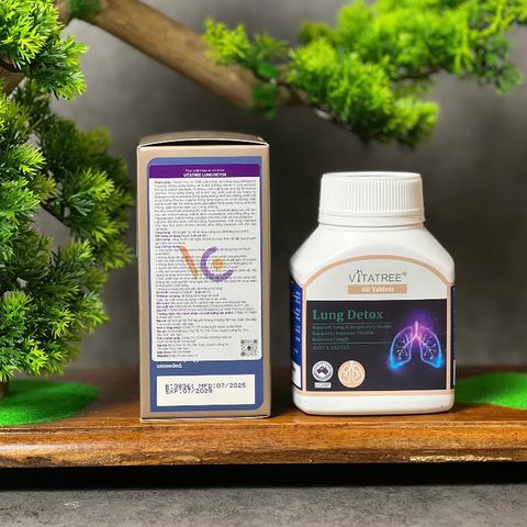 Viên Uống Bổ Phổi Vitatree Lung Detox - Thải Độc Phổi, Tăng Cường Sức Đề Kháng (60 Viên) Nhập Khẩu Chính Ngạch Australia