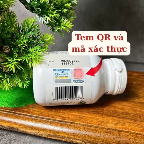 Bio Island Lysine Step Up for Youth - Viên nhai hỗ trợ trẻ biếng ăn, phát triển chiều cao & tăng cường miễn dịch (60 viên)
