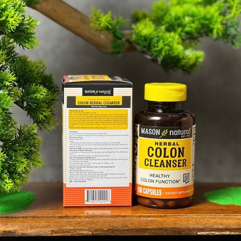 Viên Uống Thải Độc Đại Tràng Mason Colon Herbal Cleanser - Hỗ Trợ Tiêu Hóa, Bổ Sung Chất Xơ (60/100 Viên)