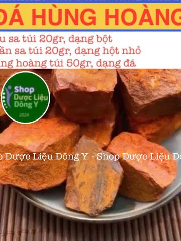 Bộ Vật Phẩm Phong Thủy Hùng Hoàng - Chu Sa, Thần Sa (20g/20g/50g) - Tăng Cường Tài Lộc, Sức Khỏe, May Mắn