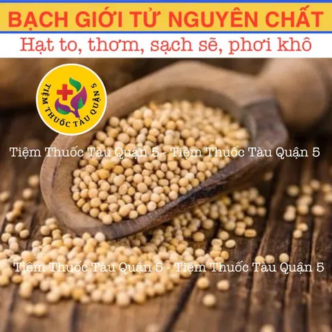 Bạch Giới Tử 100g - Hạt Cải Trắng Hỗ Trợ Giảm Khó Thở, Đờm Nhiều - Thảo Dược Đông Y Chất Lượng Cao