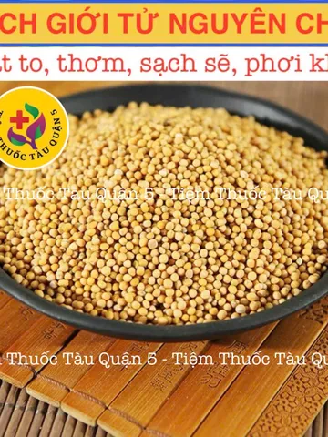 Bạch Giới Tử 100g - Hạt Cải Trắng Hỗ Trợ Giảm Khó Thở, Đờm Nhiều - Thảo Dược Đông Y Chất Lượng Cao