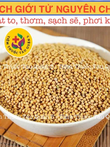 Bạch Giới Tử 100g - Hạt Cải Trắng Hỗ Trợ Giảm Khó Thở, Đờm Nhiều - Thảo Dược Đông Y Chất Lượng Cao