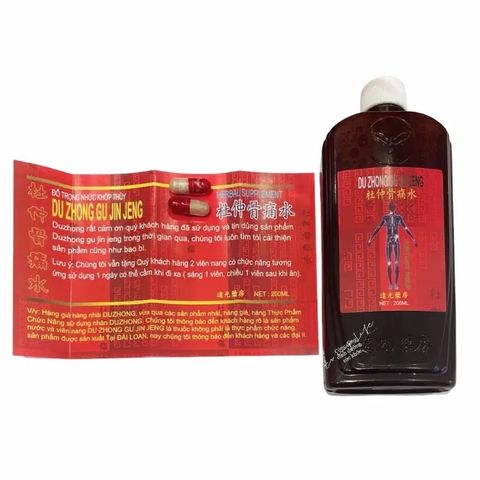 Đỗ Trọng Nhức Khớp Thủy Chai Đỏ 200ml – Hỗ Trợ Giảm Đau Khớp, Chăm Sóc Sức Khỏe Xương Khớp Hiệu Quả