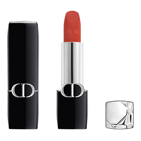 Son Dior Rouge Velvet Finish 228 Mythique - Son Môi Màu Đỏ Cam Gạch Sang Trọng, Độ Bám Màu Lâu, Dưỡng Ẩm Mềm Mại