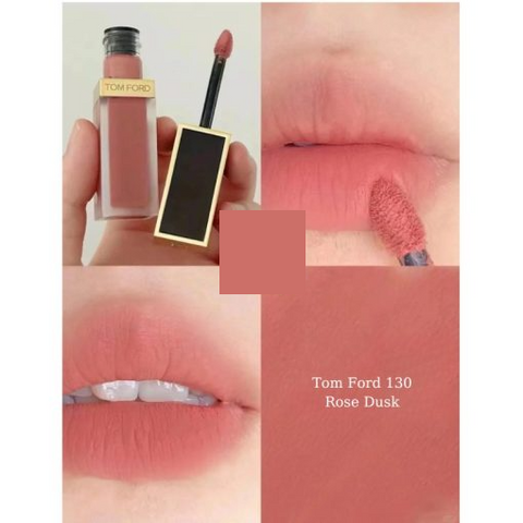 Son Kem Tom Ford 130 Rose Dusk - Màu Hồng Cam Đất Sang Trọng, Dưỡng Ẩm, Thích Hợp Trang Điểm Hằng Ngày, Quà Tặng Thời Thượng