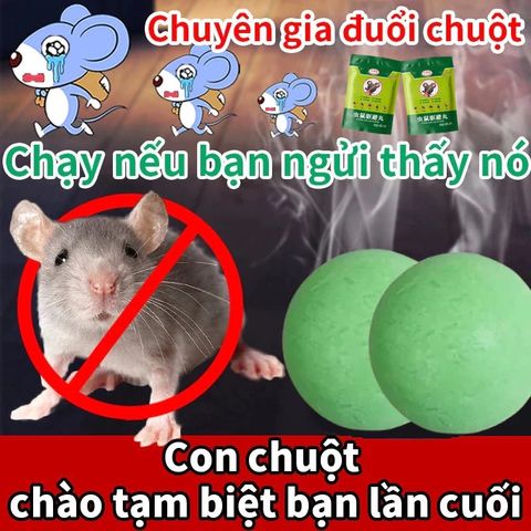 Băng Phiến Đuổi Chuột Hiệu Quả (1 Gói 10 Viên) - An Toàn, Từ Thiên Nhiên, Giải Pháp Đuổi Chuột Trong Nhà, Không Độc Hại