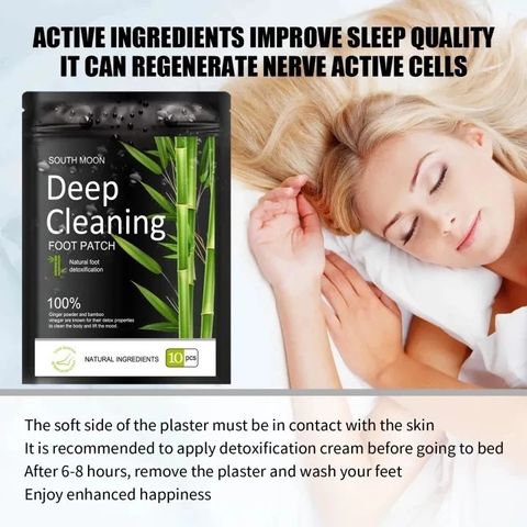 Hộp 10 Miếng Dán Chân Giải Độc Gan Nhật Bản Deep Cleaning Foot Patch - Thải Độc, Thư Giãn & Chăm Sóc Sức Khỏe Đôi Chân
