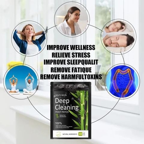 Hộp 10 Miếng Dán Chân Giải Độc Gan Nhật Bản Deep Cleaning Foot Patch - Thải Độc, Thư Giãn & Chăm Sóc Sức Khỏe Đôi Chân