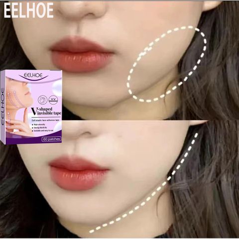 Hộp 60 Miếng Dán Nâng Cơ Mặt Trong Suốt Chống Nước - Sản Phẩm Làm Đẹp Tạo Khuôn Mặt Chữ V Thon Gọn Tự Nhiên