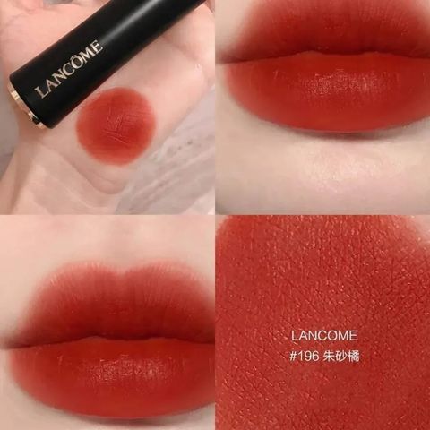 Son Lancôme L’absolu Rouge Drama Matte 196 - Son Môi Đỏ Đất Chính Hãng Pháp, Chất Son Mịn Màng, Độ Bám Màu Lâu Trôi, Quà Tặng Tuyệt Vời