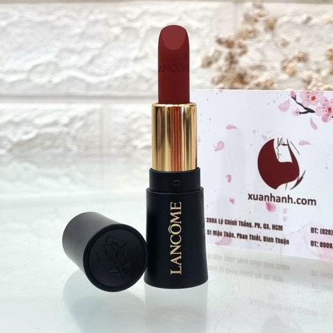 Son Lancôme L’absolu Rouge Drama Matte 196 - Màu Đỏ Đất Cao Cấp Chính Hãng, Lên Màu Tuyệt Đẹp, Độ Bám Lâu, Phong Cách Sang Trọng