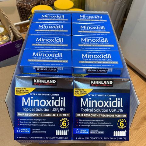 Tinh chất mọc tóc Minoxidil 5% Kirkland USA - Giải pháp trị hói đầu cho nam hiệu quả, tăng cường tự tin, FDA chứng nhận.