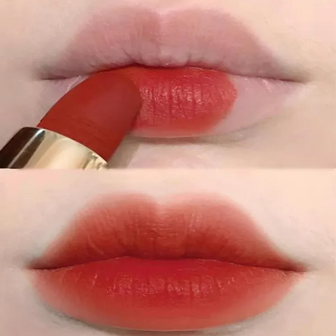 Son Lancôme L'Absolu Rouge Intimatte 196 French Touch – Son Môi Đỏ Cam Cháy Cao Cấp, Chất Lượng Sang Trọng, Dưỡng Ẩm Bền Màu