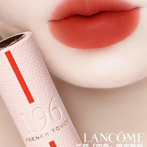 Son Lancôme Absolute Perfect Velvet Matte Lipstick Màu Đỏ Cam Chính Hãng - Phiên Bản Giới Hạn 196 French Touch Dưỡng Ẩm Lâu Trôi