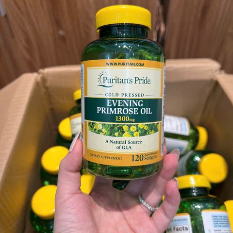 Tinh Dầu Hoa Anh Thảo Puritan's Pride 1300mg - Hỗ Trợ Sức Khỏe Sinh Lý, Làm Đẹp Da, Cân Bằng Nội Tiết Cho Phụ Nữ