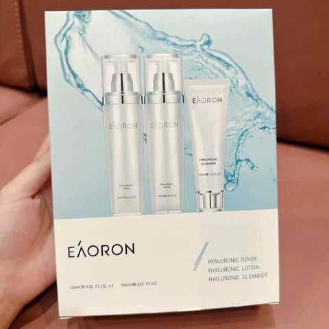 Set Eaoron Hyaluronic 3 Món - Bộ Chăm Sóc Da Cấp Ẩm Sâu (SRM + Toner + Sữa Dưỡng) Cho Da Mịn Màng, Phục Hồi Tự Nhiên