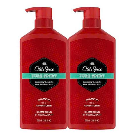 Dầu Gội & Xả Old Spice 2in1 Pure Sport 650ml - Sản Phẩm Chăm Sóc Tóc Nam, Hương Thơm Lâu, Tiện Lợi Cho Người Thể Thao