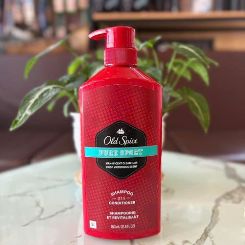 Dầu Gội & Xả Old Spice 2in1 Pure Sport 650ml - Sản Phẩm Chăm Sóc Tóc Nam, Hương Thơm Lâu, Tiện Lợi Cho Người Thể Thao