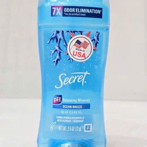 Lăn khử mùi Secret Ocean Breeze Clear Gel 48H 73g - Khô thoáng, Hương thơm tươi mát, Giữ cho cơ thể tự tin suốt cả ngày
