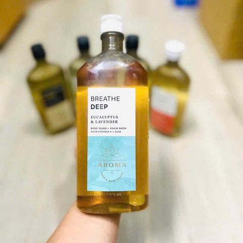 Gel tắm Bath & Body Works Breathe Deep 295ml - Sản phẩm dịu nhẹ giúp thư giãn và làm sạch da từ thiên nhiên, hương thơm dễ chịu
