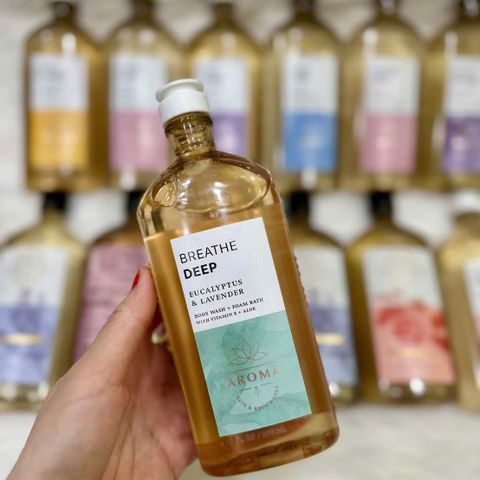 Gel tắm Bath & Body Works Breathe Deep 295ml - Sản phẩm dịu nhẹ giúp thư giãn và làm sạch da từ thiên nhiên, hương thơm dễ chịu
