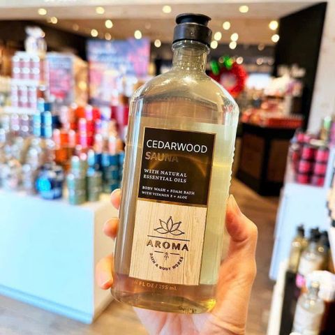 Gel tắm Bath & Body Works Cedarwood 295ml - Sữa tắm dưỡng ẩm, hương gỗ tuyết tùng thư giãn cho mọi loại da