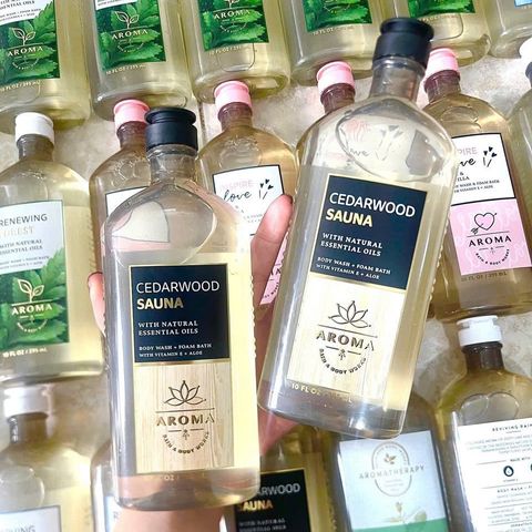 Gel tắm Bath & Body Works Cedarwood 295ml - Sữa tắm dưỡng ẩm, hương gỗ tuyết tùng thư giãn cho mọi loại da