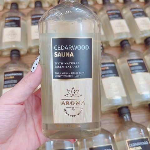 Gel tắm Bath & Body Works Cedarwood 295ml - Sữa tắm dưỡng ẩm, hương gỗ tuyết tùng thư giãn cho mọi loại da