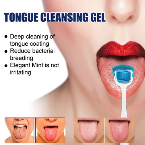 Bộ Cọ & Gel Làm Sạch Lưỡi Dành Cho Người Lớn - Hỗ Trợ Giảm Hôi Miệng, Tươi Mát Hơi Thở, Giải Pháp Chăm Sóc Răng Miệng Hiệu Quả