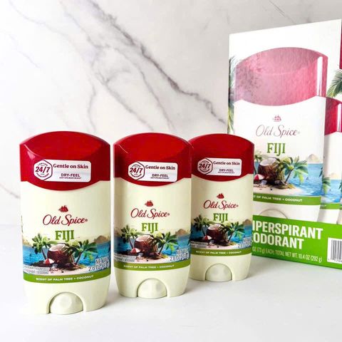 Sáp lăn khử mùi Old Spice Fiji 73g - Hương dừa mát mẻ, khử mùi hiệu quả, dễ chịu cả ngày, sản phẩm thiết yếu hàng ngày cho nam giới.