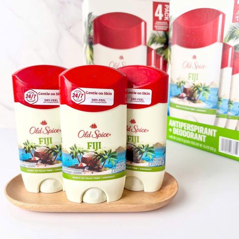 Sáp lăn khử mùi Old Spice Fiji 73g - Hương dừa mát mẻ, khử mùi hiệu quả, dễ chịu cả ngày, sản phẩm thiết yếu hàng ngày cho nam giới.