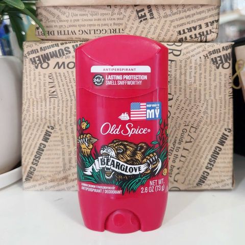 Sáp Khử Mùi Old Spice Bearglove 73g - Hương Thơm Mạnh Mẽ, Lăn Khử Mùi Chính Hãng, Đem Lại Cảm Giác Tươi Mới, Tự Tin Suốt Ngày