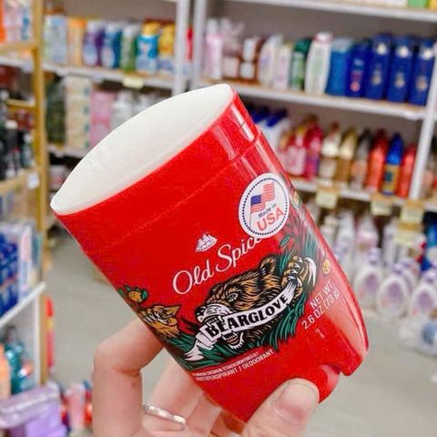 Sáp Khử Mùi Old Spice Bearglove 73g - Hương Thơm Mạnh Mẽ, Lăn Khử Mùi Chính Hãng, Đem Lại Cảm Giác Tươi Mới, Tự Tin Suốt Ngày