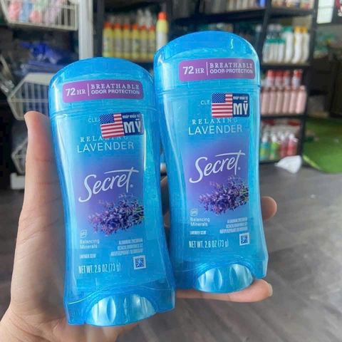 Gel Khử Mùi Secret Luxe Lavender 73g - Oải Hương Thư Giãn, Khử Mùi Hiệu Quả, Dạng Gel Tiện Lợi, Không Gây Kích Ứng Da