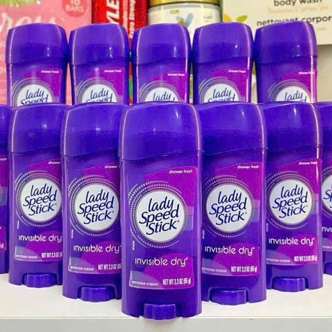 Lăn Khử Mùi Lady Speed Stick Shower Fresh 65g - Tím, Hương Thơm Mát, Chống Mồ Hôi Hiệu Quả Cho Phái Nữ