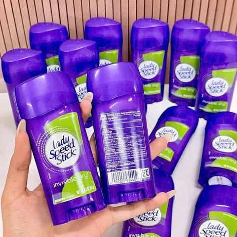 Lăn Khử Mùi Lady Speed Stick Powder Fresh 65g – Hương Phấn Xanh Lá Tươi Mát, Ngăn Mùi Hiệu Quả Suốt Ngày