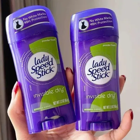 Lăn Khử Mùi Lady Speed Stick Powder Fresh 65g – Hương Phấn Xanh Lá Tươi Mát, Ngăn Mùi Hiệu Quả Suốt Ngày