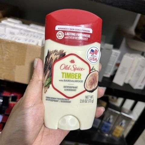 Sáp Lăn Khử Mùi Old Spice Timber 73g - Hương Gỗ Tuyết Tùng Nam Tính, Đem Lại Sự Tự Tin Suốt Ngày