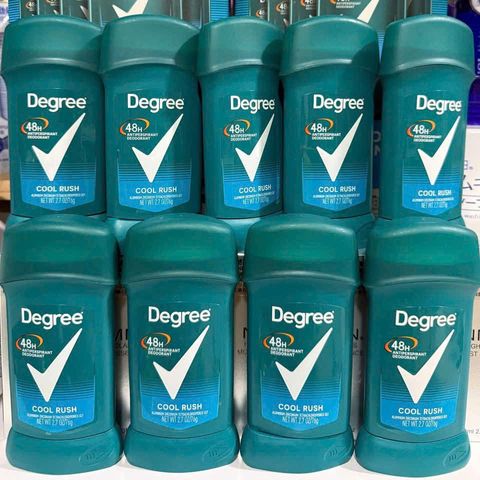 Lăn Khử Mùi Degree Men Cool Rush 48H 76g - Tươi Mát, Lạnh Lẽo Dành Cho Nam Giới, Bảo Vệ Suốt Ngày, Hương Thơm Tự Nhiên