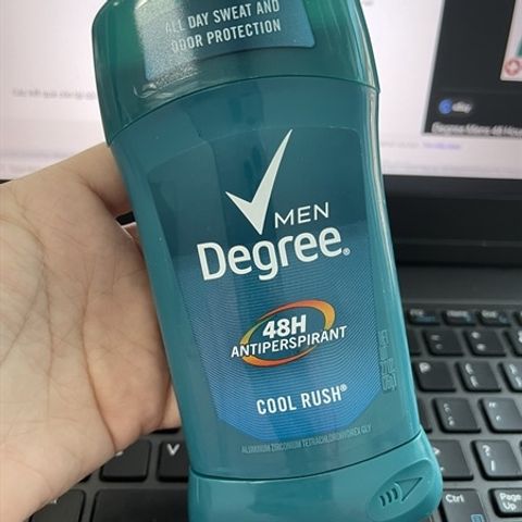 Lăn Khử Mùi Degree Men Cool Rush 48H 76g - Tươi Mát, Lạnh Lẽo Dành Cho Nam Giới, Bảo Vệ Suốt Ngày, Hương Thơm Tự Nhiên