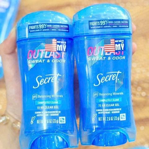Lăn Khử Mùi Secret Clear Gel 73g - Ngăn Mùi Lâu Dài, Không Để Lại Vết Bẩn, Thoải Mái Suốt Ngày, Phù Hợp Với Da Nhạy Cảm