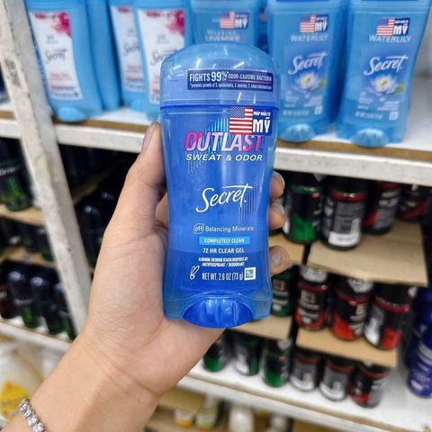 Lăn Khử Mùi Secret Clear Gel 73g - Ngăn Mùi Lâu Dài, Không Để Lại Vết Bẩn, Thoải Mái Suốt Ngày, Phù Hợp Với Da Nhạy Cảm