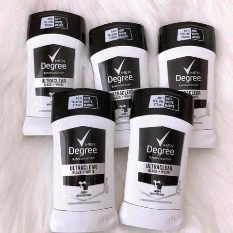 Lăn khử mùi Degree Men Ultraclear Black + White 76g – chống ố