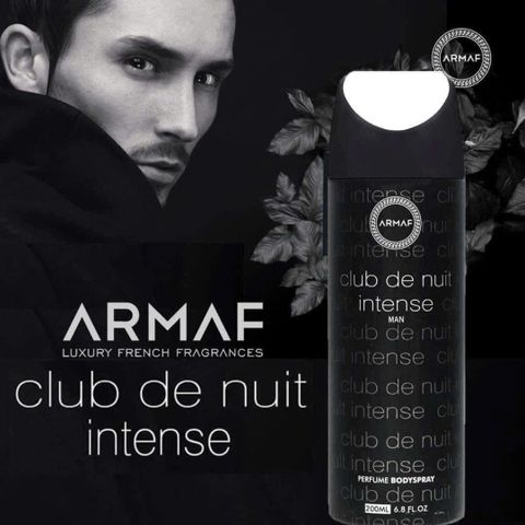 Xịt Khử Mùi Armaf Club De Nuit Men Body Spray 200ml - Hương Thơm Nam Tính, Sang Trọng, Thời Trang, Duy Trì Tự Tin