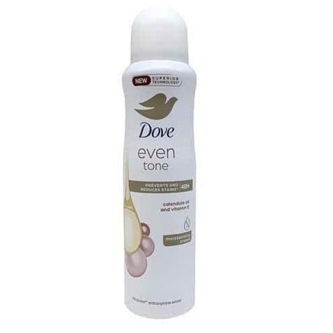 Xịt Khử Mùi Dove 48H Even Tone 150ml – Khử Mùi Hiệu Quả Với Hương Hoa Thanh Dịu, An Toàn Cho Da Nhạy Cảm
