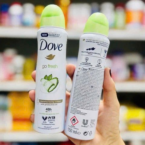 Xịt khử mùi Dove Go Fresh Dưa Leo 150ml