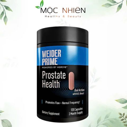 Viên Uống Weider Prime Prostate Health 120 Viên - Hỗ Trợ Sức Khỏe Tuyến Tiền Liệt Và Chức Năng Đi Tiểu Bình Thường cho Nam Giới